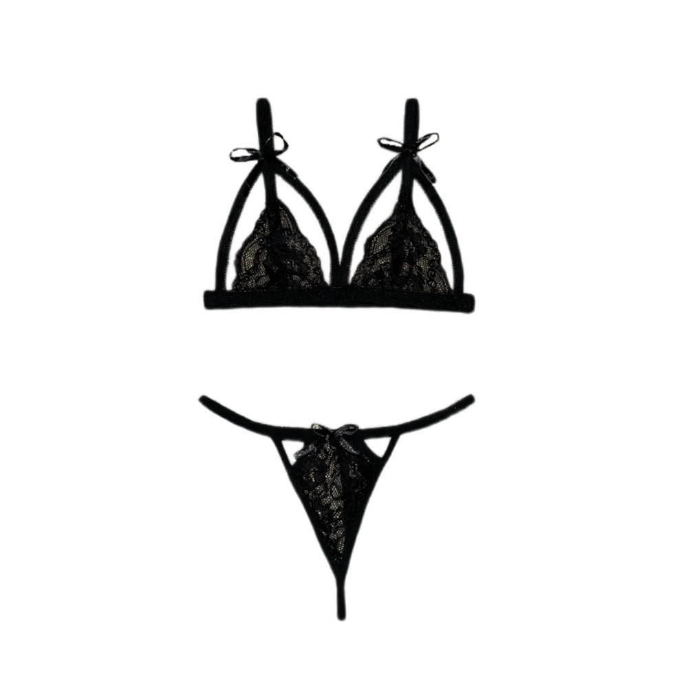 Black Exotic 2 Piece Lingerie Set - High Value Lover
